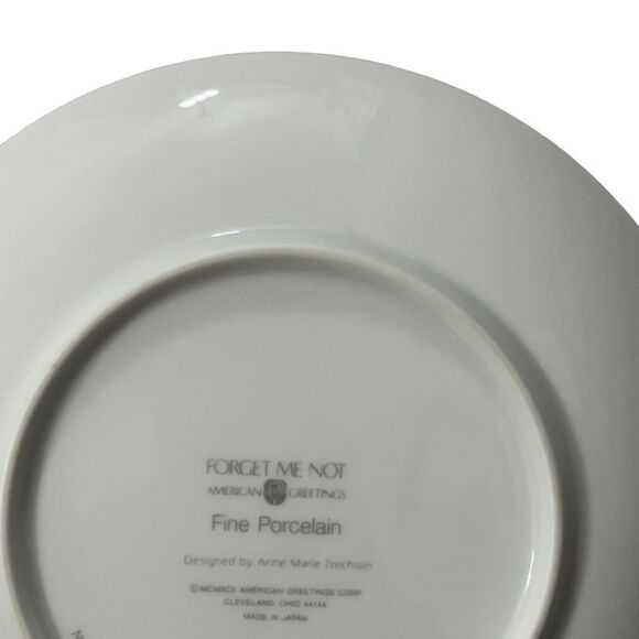 Forget Me Not American Greetings Vintage Christmas 1992 Keepsake Small plate - Picture 11 of 16